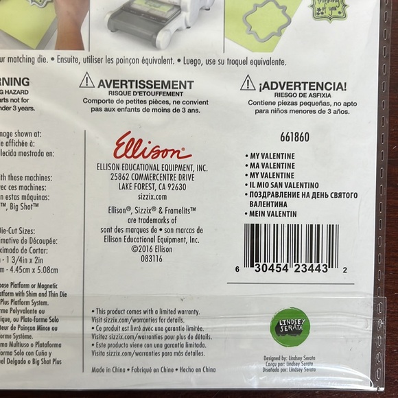 Sizzix My Valentine Framelits with Stamps #661860 - Picture 4 of 4